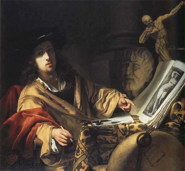 Sir Godfrey Kneller Portrait of the Artist Spain oil painting art